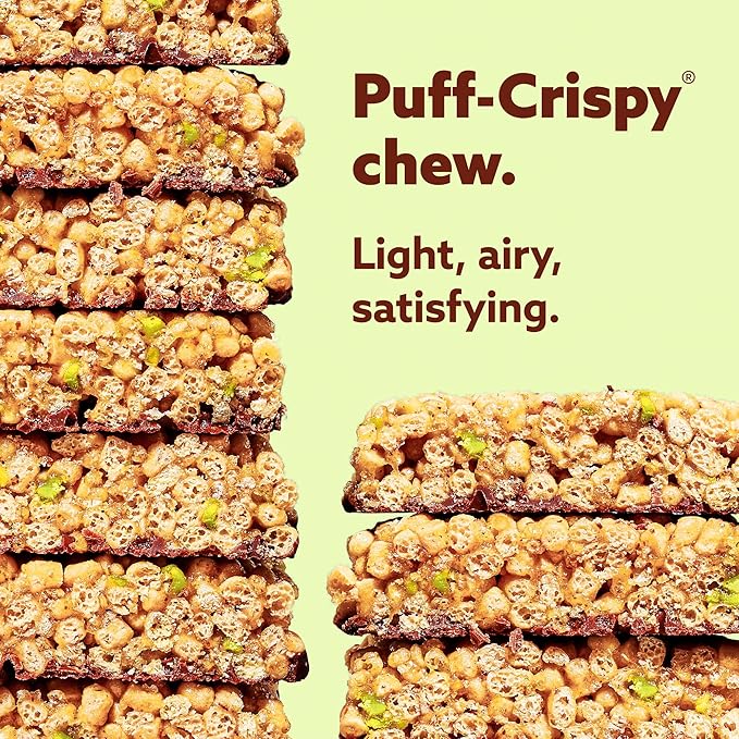 Mezcla Puff Crispy Protein Bars, Gluten Free & Vegan Protein Bars, 10g Protein, Alt for Crispy Rice Treat, Granola Bars & Breakfast Bars, Healthy Snacks for Adults, Variety Pack, 8 Count
