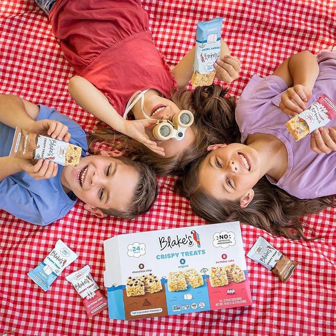 Blake’s Seed Based Crispy Treats – Variety Pack (24 Count), Vegan, Gluten Free, Nut Free & Dairy Free, Healthy Snacks for Kids or Adults, School Safe, Low Calorie Soy Free Snack
