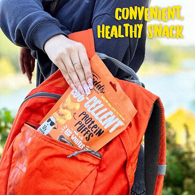 Todd's Better Snacks Egg-Cellent Protein Puffs, Variety Pack – 12g Protein, Gluten-Free, Paleo-Friendly, Baked, GLP-1 Compliant – Healthy Snack, Made with Egg Whites – 1.2 Oz (Pack of 10)