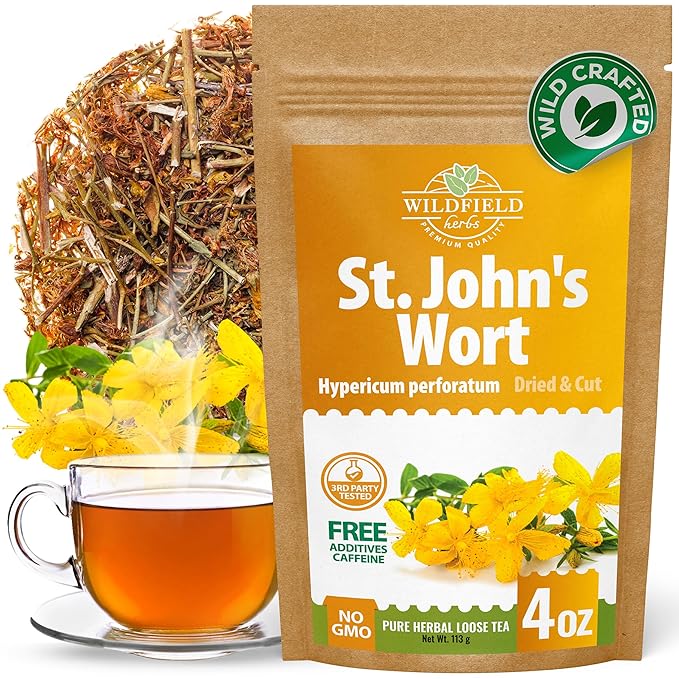 4 oz. St Johns Wort Herb Herbal Tea (Hypericum) - 113g Hierba De San Juan Herb Tea