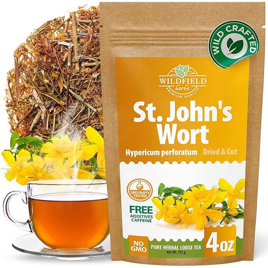 4 oz. St Johns Wort Herb Herbal Tea (Hypericum) - 113g Hierba De San Juan Herb Tea