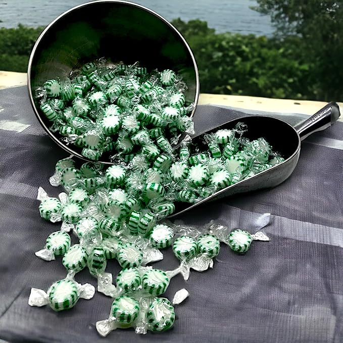 Sugar Free Spearmint Starlight Gourmet Hard Candy - Keto Friendly, 1.5 lbs Cool Refreshing Mints Individually Wrapped - Ideal Diabetic Candy, Gluten Free(24 oz)