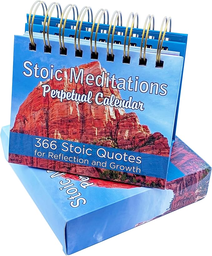 2025-2026 Stoic Meditations Perpetual Calendar: 366 Stoic Quotes for Reflection and Growth Daily Flip Calendar