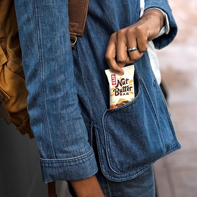 CLIF Nut Butter Bar - Peanut Butter - Filled Energy Bars - Non-GMO - USDA Organic - Plant-Based - Low Glycemic - 1.76 oz. (5 Pack)