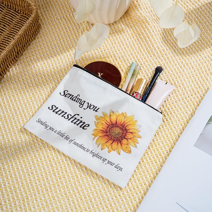 Sunflower-Themed Encouragement Gift Box for Women - Self Care Package with Ultra Soft Flannel Blanket, Best Friend Birthday, Thinking of You Gifts for Her (Luxury Ready-to-Give)