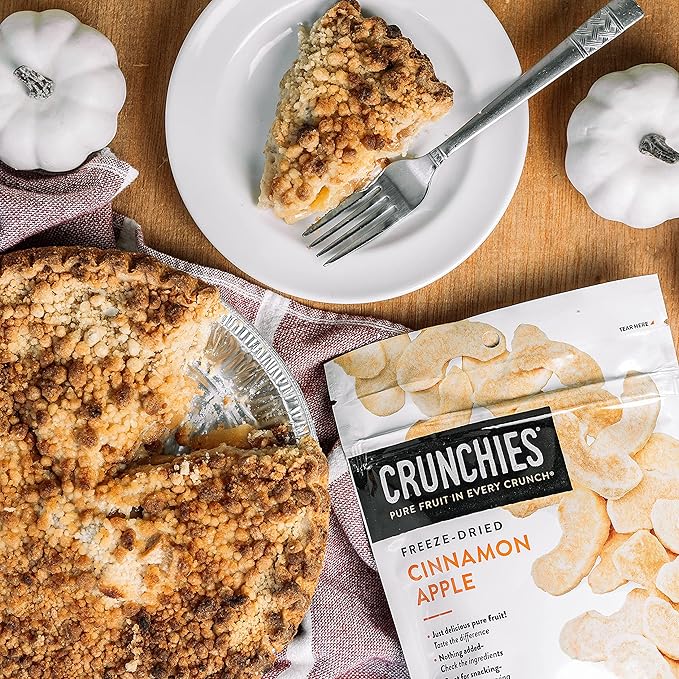 Crunchies Freeze-Dried Fruits, 100% All Natural Crispy Fruit, Non GMO and Kosher, Resealable Freeze Dried Fruit Snack Packs, Pack of 6 (Variety Pack)