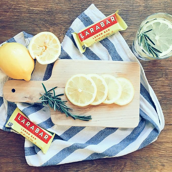 Larabar Lemon Bar, Gluten Free Vegan Fruit & Nut Bars, 1.6 oz bars, 18 ct