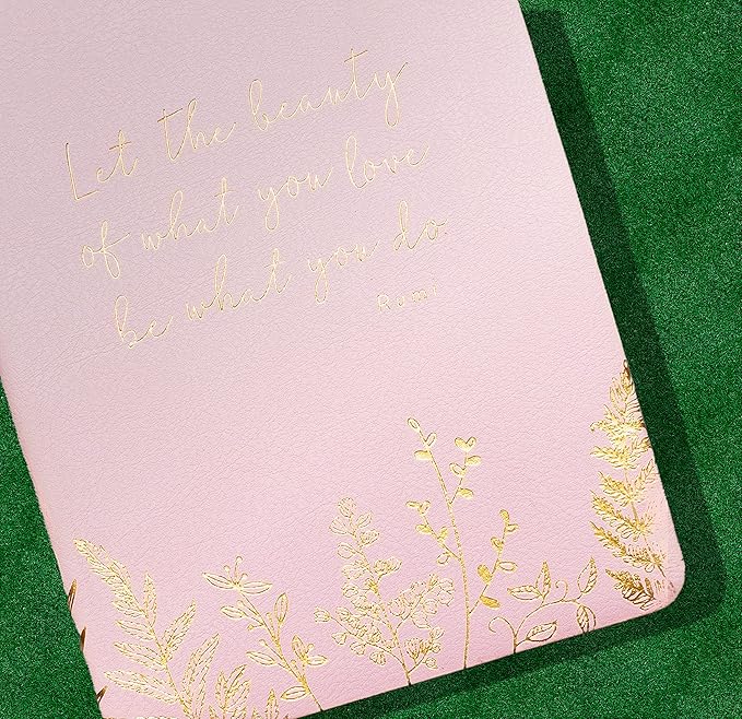 WORLD TRAVELER Eccolo Rumi Writing Journal, 256 Lined Page Notebook, Faux Leather Cover