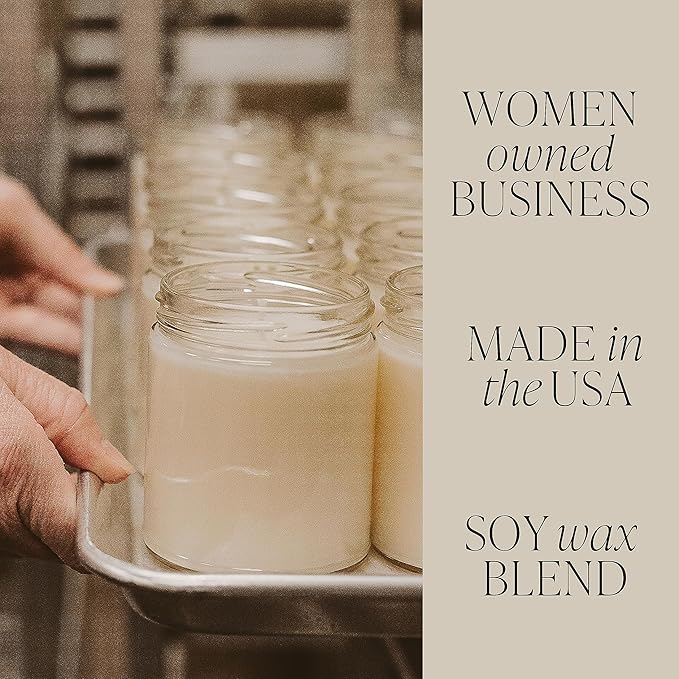 Sweet Water Decor, Beautiful Bride Candle - Sea Salt, Jasmine, Cream, and Wood Scented Soy Wax Candle for Home - Engagement and Wedding Gift - 9oz Clear Jar, 40 Hour Burn Time, Made in The USA