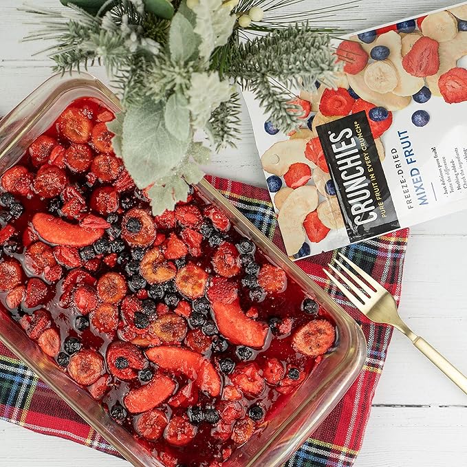 Crunchies Freeze-Dried Fruits, 100% All Natural Crispy Fruit, Non GMO and Kosher, Resealable Freeze Dried Fruit Snack Packs, Pack of 6 (Mixed Fruit)