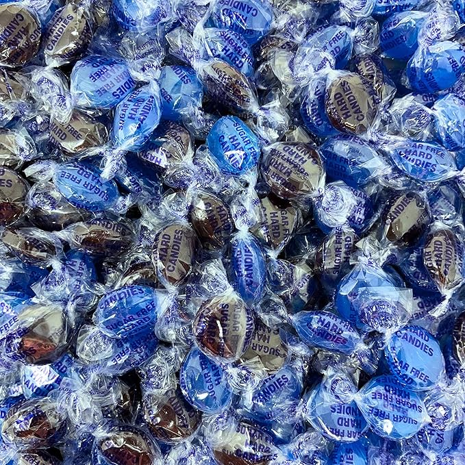 Premium Sugar Free Hard Candy Wild Berry Lovers Assortment Mix 1 Lb Keto & Diabetic Friendly Low Carb Zero Sugar Individually Wrapped Gourmet Flavored Discs Bulk Bag (16-Oz)