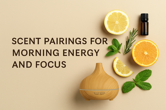Wide thumbnail showing citrus, rosemary, mint, and an aroma diffuser arranged for a morning energy and focus ritual — Berrion.