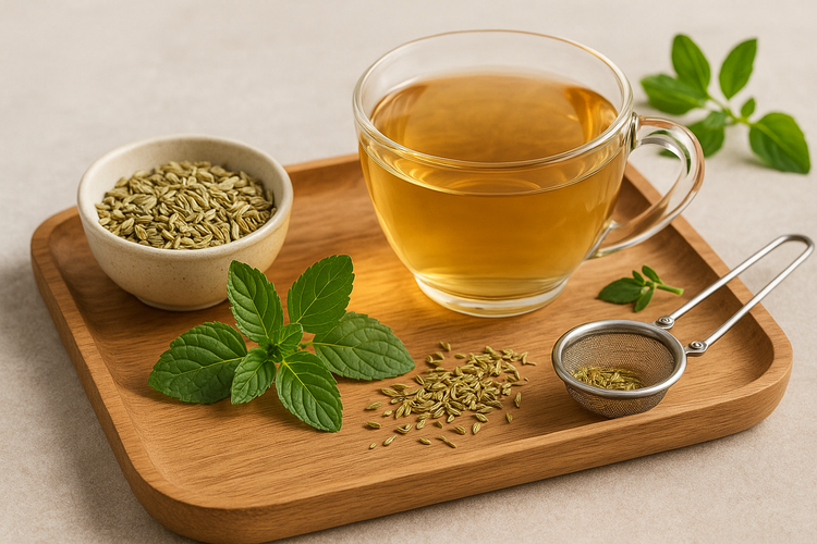 Berrion Comforting Herbal Teas, mint and fennel freshness