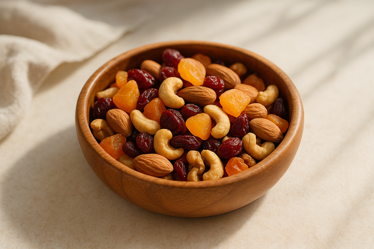 Berrion dried fruit and nut blends, wholesome natural snack mix