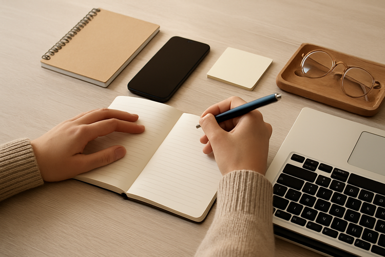 Berrion focus and productivity tools, modern workspace with sunlight and coffee