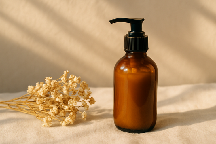 Berrion soothing lotions and creams, soft sunlight and floral calmness