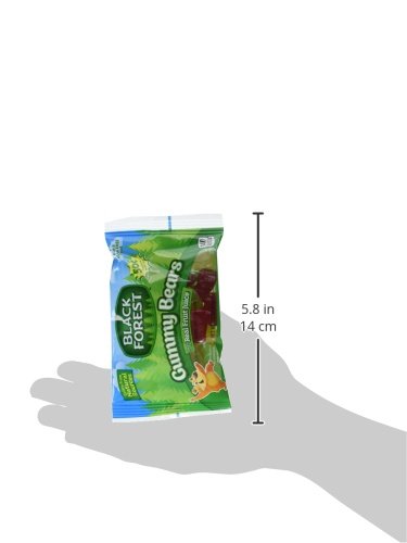 Black Forest Gummy Bears Candy, 1.5 Ounce Treat-Size Pouches (Pack of 24)