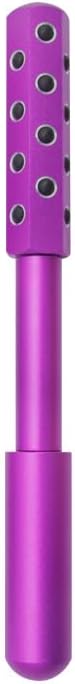 Facial Roller - Uplift Facial Massaging Beauty Roller, Face Massager Roller, Face Rollers for Women, Portable 7.6" Purple Beauty Roller for Face, Eye, Neck, Chin, Skin - 24-Stone