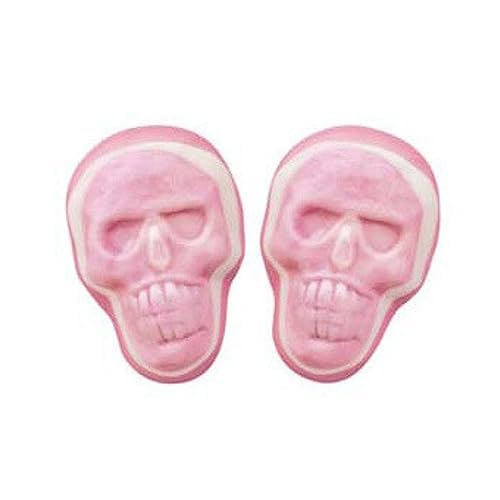 Halloween Gummy Candy Skulls - Edible Fruity Gummy Shaped Sugar Skulls Skeletons, Spooky Halloween Gummies Bulk, by Queen City Candy Cave (1 Pound)