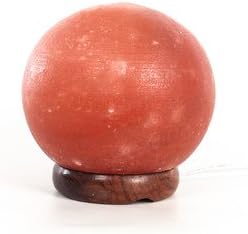 Black Tai Sphere Salt Lamp 6" (Large) with Cord by Black Tai Salt Co. Guaranteed Authentic!