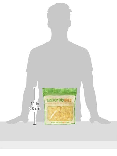 Sincerely Nuts - Dried Pineapple Chunks | Healthy Dehydrated Fruit Snack | Sweet Candied Chewy Tropical Pineapple Bits | Kosher, Vegan, Gluten Free.3 (LB) Bag