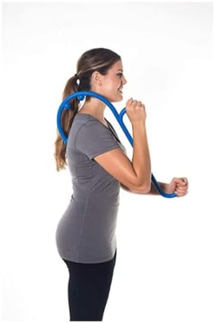 Mount Plus MP005 Back Massager Handheld Tool | Back and Neck Massager | Trigger Point Therapy Self Massage Tool | Fibromyalgia Pain Relief (10 Pack Blue)