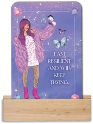 Rongrong Self Love Affirmation Cards For Women - 50 Positive Daily Affirmation Cards Deck Hand-Drawn images, Gift for Women for Self-Discovery, Improvement and Mental Well-Being