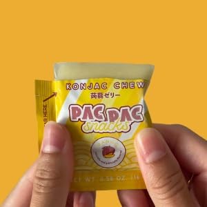 Mango Konjac Chews | Premium Konjac Jelly Treats | Vegan, Gluten-Free, Low-Calorie | Crafted in Japan | Only 4g Sugar, 0g Fat per Serving | Refreshing Fruit Snack for Weight Management