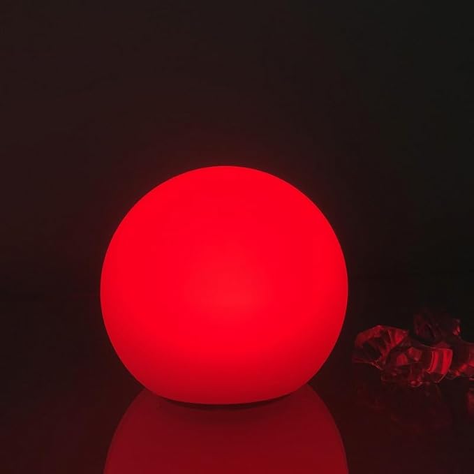 2-Pack 3-Inch Rechargeable LED Orb Lights – 16 Color Glow Spheres, 4 Modes, Waterproof Ambient Lighting Balls, Glowing Orbs for Indoor, Outdoor, Pool, Room, and Patio Decor