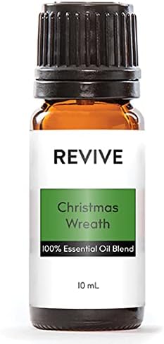 Christmas Wreath Essential Oil Blend 10mL by Revive Essential Oils - 100% Pure Therapeutic Grade, for Diffuser, Humidifier, Massage, Aromatherapy, Skin & Hair Care