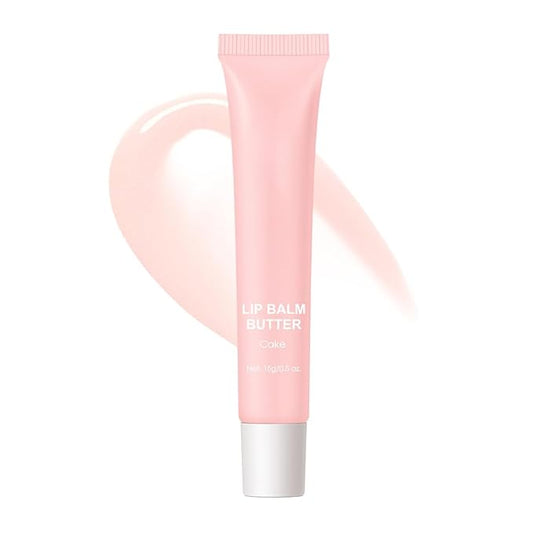 4 Colors Butter Lip Balm Lip Tint Hydrating Lip Gloss, High Shine Nude Color Hydrating Finish Lip Glow Oil 4 Flavors (04# Coke)