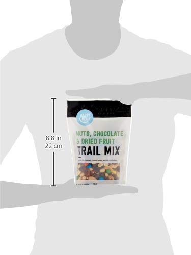 Amazon Brand - Happy Belly Nuts, Chocolate & Dried Fruit, Trail Mix, 16 Ounce (Pack of 2)