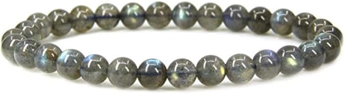 Adabele 1pc Natural Stretch Gemstone Bracelet 6mm (0.24 Inch) Bead 7" 7.5" 8 inch Healing Crystal Quartz Energy Chakra Jewelry Women Birthday Gift