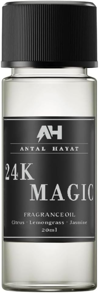 24K Scent Diffuser Oil 20mL - Inspired by Luxury Hotel W Hotels - Formulated with Bergamot, Lemon, Lemongrass, Magnolia, Jasmine, Lily, Koa Wood, Musk - Aromatherapy Home Fragrance