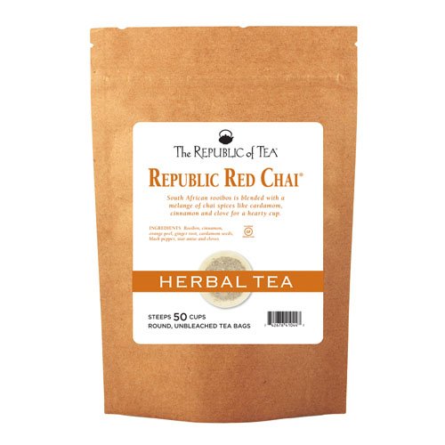 The Republic of Tea Republic Red Chai Herbal Tea, 50 Tea Bag Refill