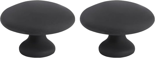 Healifty 2Pcs Mushroom Massage Hot Stones Warmer Basalt Bian Stone Guasha Tools Volcanic Rocks for Spa Relaxing Healing 2.16 X 2.16 X 1.49 Inch