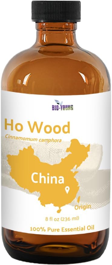Ho Wood Essential Oil Direct from Malagassi - Ho Wood Essential Oil for Diffusers, Candle-Making, Soap-Making, Aromatherapy, for Skin and Hair (8oz)