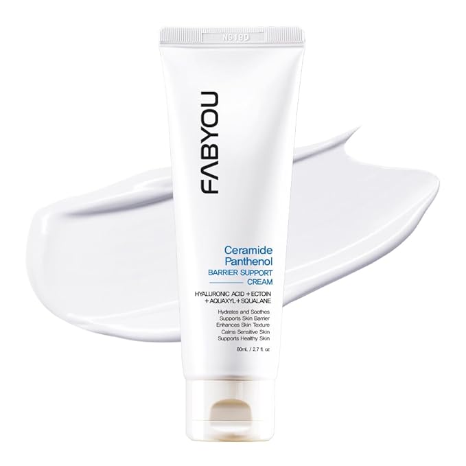 Ceramide Panthenol Barrier Support Moisturizer 2.71 fl oz - Long-lasting Hydration & Soothing for Dry & Sensitive Skin, Strengthens Barrier with 8 Types of Hyaluronic Acid, Korean Skincare