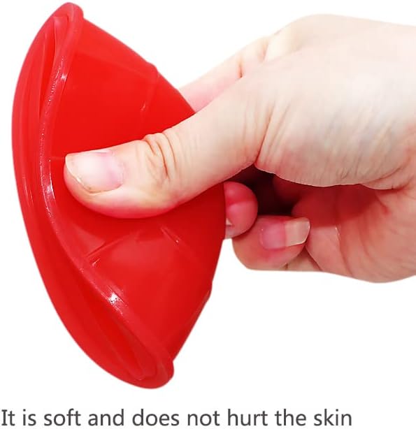 12 Piece Cupping Set Vacuum Cupping Therapy Set Stronger Suction for Myofascial Massage, Muscle, Nerve, Joint Pain Relief Facial Body Massage, Pain Relief, Muscle Relaxation Joint Pain（Red