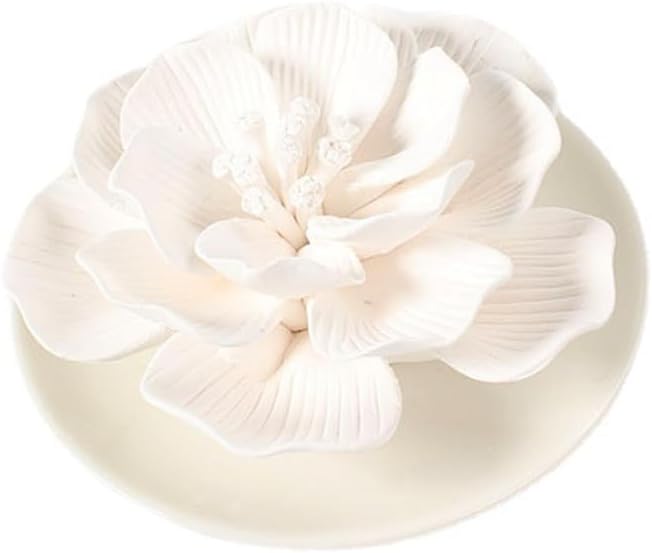 Aromatherapy Diffuser - Ceramic Mini Ddiffuser - Essential Oil Diffuser Stone - Great for Home, Office, Car - White