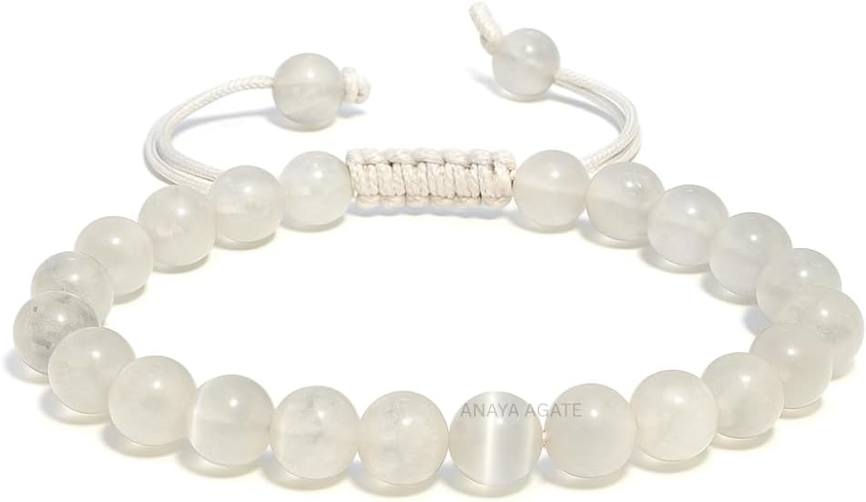 Energy Protection Crystal Handmade Adjustable Bead Bracelet Perfect for Men, Women’s Gift - Gemstone Healing Stretch Bracelet Pulsera Para Hombre Mujer Stocking Stuffer