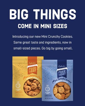 Cybele’s Free To Eat Gluten-Free & Vegan Mini Cookies - Plant-Based, Dairy, Soy, & Nut Free - Soft-Baked School Safe Snack For Kids & Adults - Variety Pack (Pack of 6)