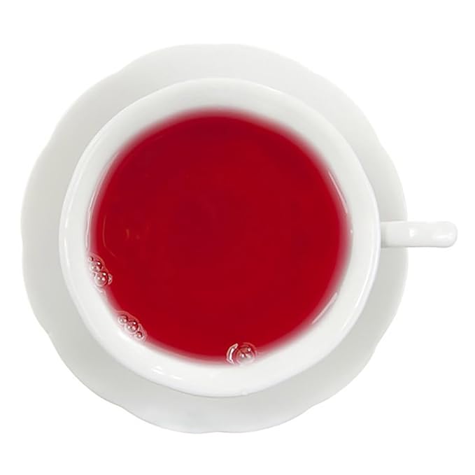 English Tea Store Blue Eyes Herbal Tea Pouches - 4oz | Loose Leaf Fruit Tea Blend with Caramel Cornflower Petals | Refreshing Caffeine Free Summer Cooler or Winter Reminder