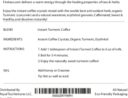 Instant Coffee Turmeric