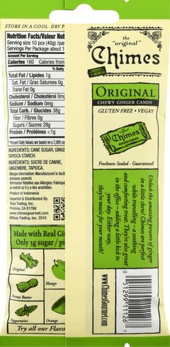 Chimes Original Ginger Chews, 1.5 Ounce (Pack of 1)