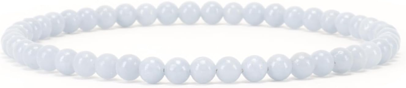 Cherry Tree Collection - Small, Medium, Large Sizes - Gemstone Beaded Bracelets For Women and Men - 4mm Round Beads