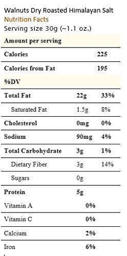 Dry Roasted Salted Walnuts with Himalayan Salt - California Walnuts (3 Lbs.) - Great Source of Omega 3 and Healthy Nutrients - Vegan & Keto Friendly - Super Crunchy - Farm Fresh Nuts Brand