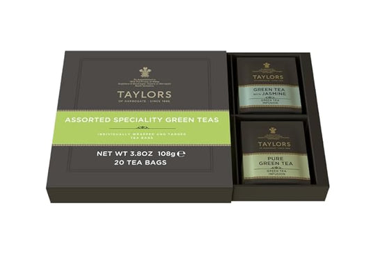 Taylors of Harrogate Assorted Green Teas, 20 Count (Pack of 1)