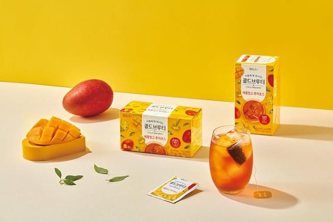 Damtuh Cold Brew Bundle Pack - Lychee Chamomile and Apple Mango Rooibos, Zero Carbs Zero Sugar, Sweet Cold Tea Beverage with Stevia 60g (40 tea bags)