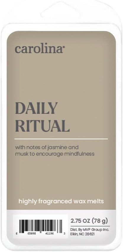 Carolina Daily Ritual Scented Wellness Wax Melts, Wax Melt Warmer Cubes, Long Lasting Scented Wax Warmer Cubes, 4 Pack, 6 Cubes Each - Made in The USA